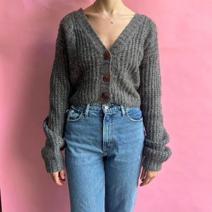 Urban Outfitters Gray Cardigan Sweater
